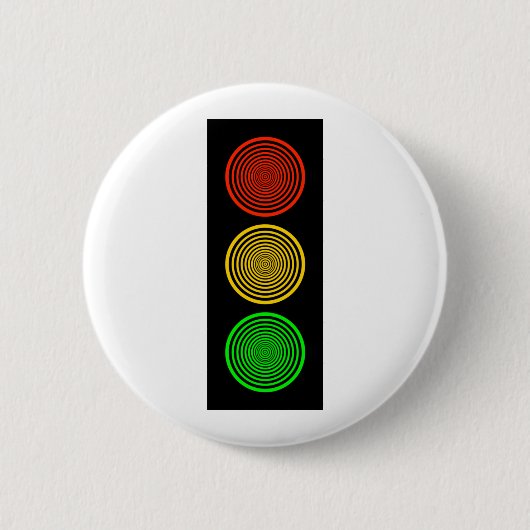Hypnotic Stoplight Ronde Button 5,7 Cm (Voorkant)