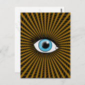 Hypnotisch blauw oog briefkaart (Voorkant / Achterkant)