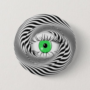 HYPNOTISCH OOG - HYPNOTIST RONDE BUTTON 5,7 CM