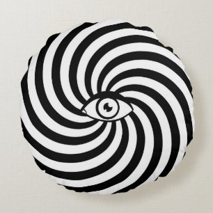 Hypnotisch oog rond kussen