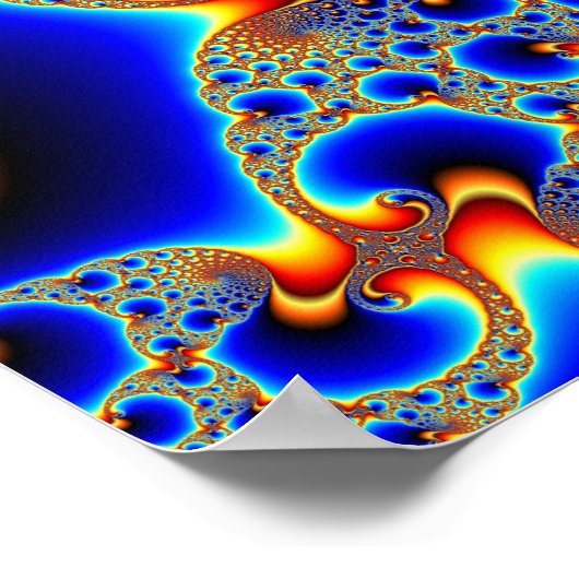 Hypnotisch portaal - Fractal Poster (Hoek)