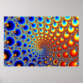 Hypnotisch portaal - Fractal Poster (Voorkant)