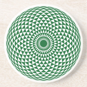 Hypnotisch toroïd mandala-Onderzetter Zandsteen Onderzetter