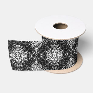 Hypnotische Abstracte Zwarte En Witte Moderne Kuns Lint