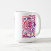 Hypnotische blik - in trance vertrouwen we op hypn koffiemok (Voorkant rechts)