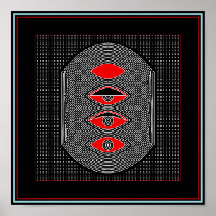 hypnotische blik poster