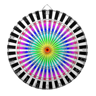 Hypnotische Bloem Dartbord