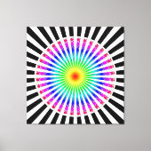 Hypnotische bloem opgerekt canvasprint canvas afdruk (Voorkant)