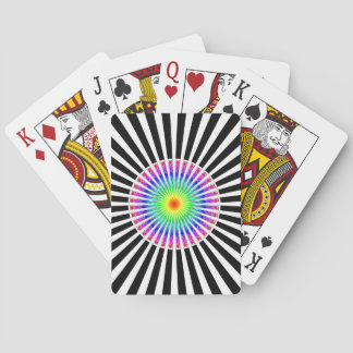 Hypnotische Bloem Pokerkaarten