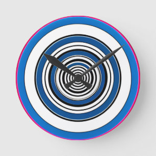 Hypnotische cirkels ronde klok