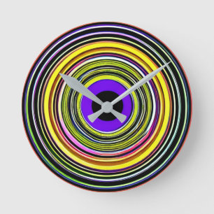 Hypnotische cirkels ronde klok