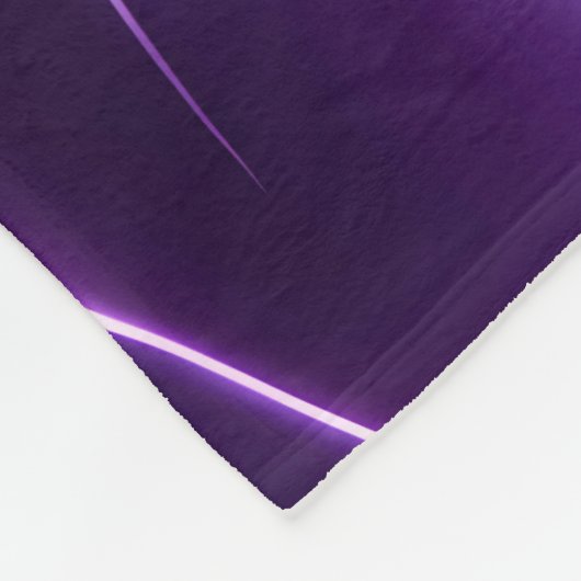 Hypnotische fractal diepe paarse bloem fleece deken (Hoek)