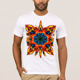 Hypnotische geometrische optische illusie t-shirt