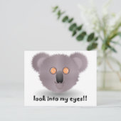 hypnotische koala briefkaart (Staand voorkant)