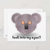 hypnotische koala briefkaart (Voorkant / Achterkant)