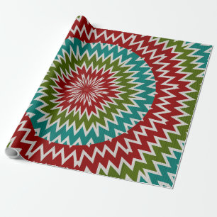Hypnotische mandalaïsche bloem cadeaupapier