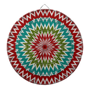 Hypnotische mandalaïsche bloem dartbord