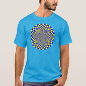 hypnotische optische illusie t-shirt (Voorkant)