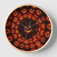 Hypnotische Pompoen Vortex Klok | Halloween Glow K