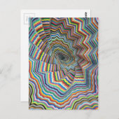 Hypnotische spiraal briefkaart (Voorkant / Achterkant)