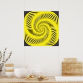 Hypnotische spiraal poster (Keuken)
