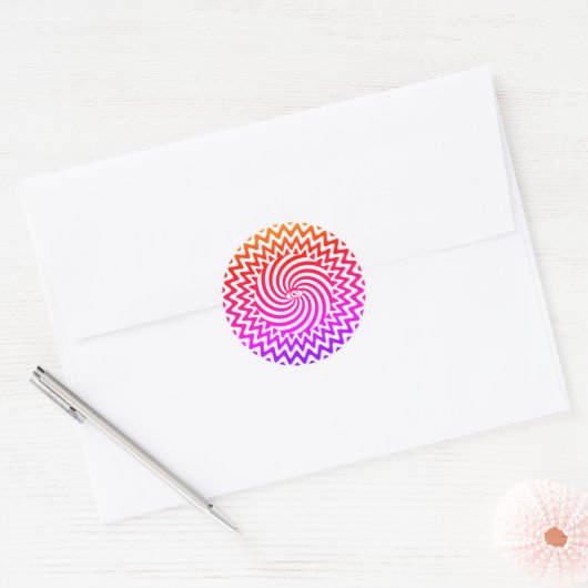 Hypnotische sticker oog (Envelop)