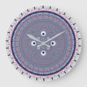 Hypnotische symmetrie: Abstracte geometrische kuns Grote Klok