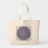 Hypnotische symmetrie: Abstracte geometrische kuns Grote Tote Bag (Voorkant)