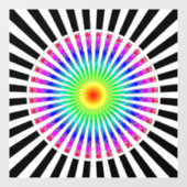 Hypnotische ventilator raamsticker (Vel)