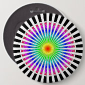 Hypnotische ventilator ronde button 6,0 cm (Voorkant /achterkant)