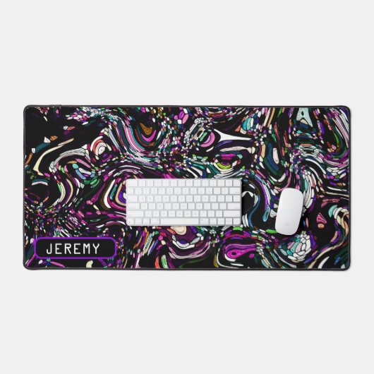 Hypnotische wervelenergie in Paarse bureaumat (Keyboard & Muis)