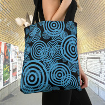 Hypnotiserende cirkels - blauw