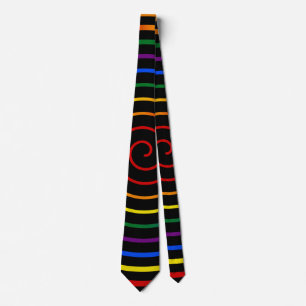 Hypnotiserende Pride Regenboog V2 Stropdas