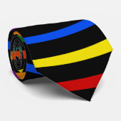 Hypnotiserende Pride Regenboog V2 Stropdas (Opgerold)