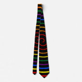 Hypnotiserende Pride Regenboog V2 Stropdas (Achterkant)
