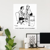 Hypochondriac Cartoon 3104 Poster (Thuiskantoor)