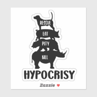 Hypocrisie, Autocollant d'activisme