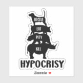 Hypocrisy, Activism Sticker (Feuille)