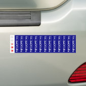 Hypocrites 13-pakket met bonusgemiddelde sterren bumpersticker (Op auto)