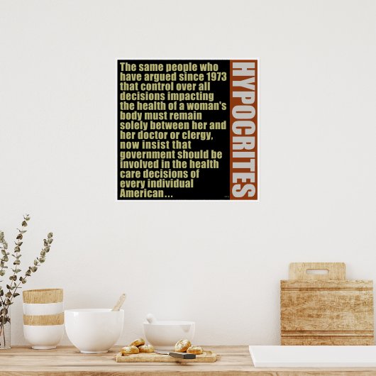 Hypocrites Poster (Keuken)