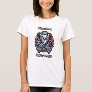 Hypofyseaandoeningen grijs bewustzijnslint t-shirt