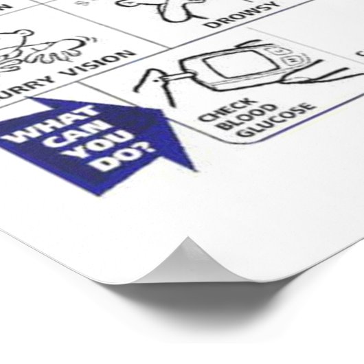 HYPOGLYCEMIE SIGNEERT POSTER (Hoek)