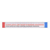 Hypoplastisch linkerhartsyndroom Bewustmakingspatr Grosgrain Lint (Voorkant)