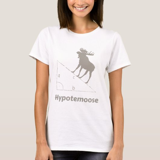 Hypotemoose Wiskunde Geek T-shirt (Voorkant)