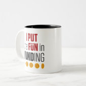 Hypothecaire makelaar Lening I Pun Fun in financie Tweekleurige Koffiemok (Voorkant links)