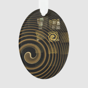 Hypsis Abstracte Art Acrylovaal Ornament