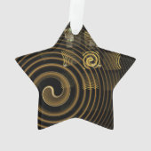 Hypsis Abstracte Art AcrylStar Ornament (achterkant)