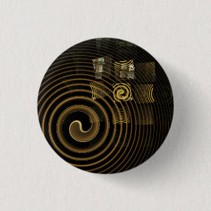 Hypsis Abstracte Art Button (rond)