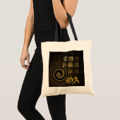 Hypsis Abstracte Art Monogram Bag Tote Bag (Voorkant (product))