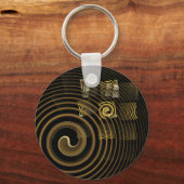 Hypsis Abstracte Art Sleutelhanger (Voorkant)